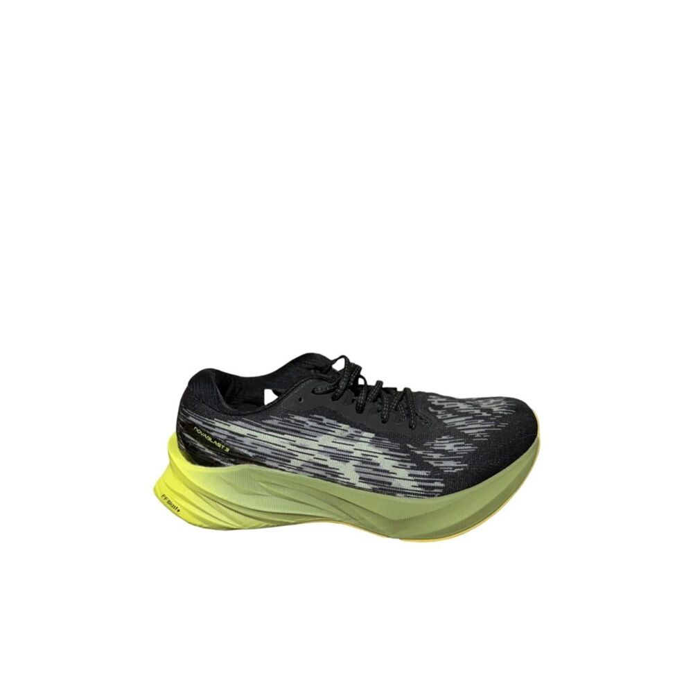 Asics NovaBlast running shoes Black and Neon Yellow Men's Running Shoe